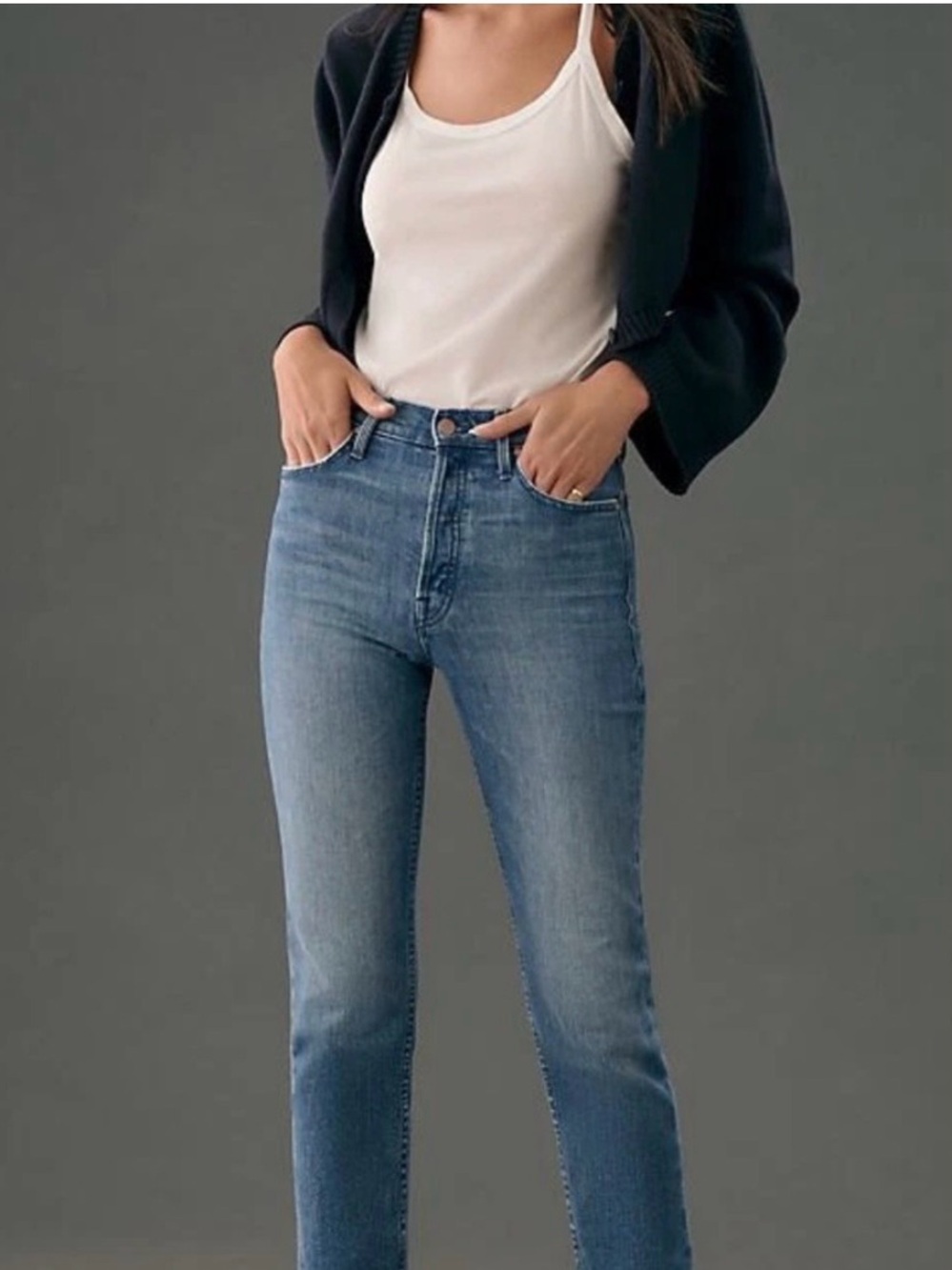 MOTHER Jeans The Tomcat Ankle Fray, size 33 - Picture 2 of 12